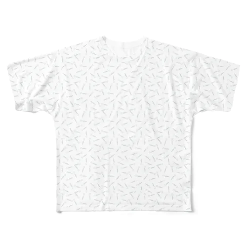 .motomelt minimalpattern フルグラフィックTシャツ