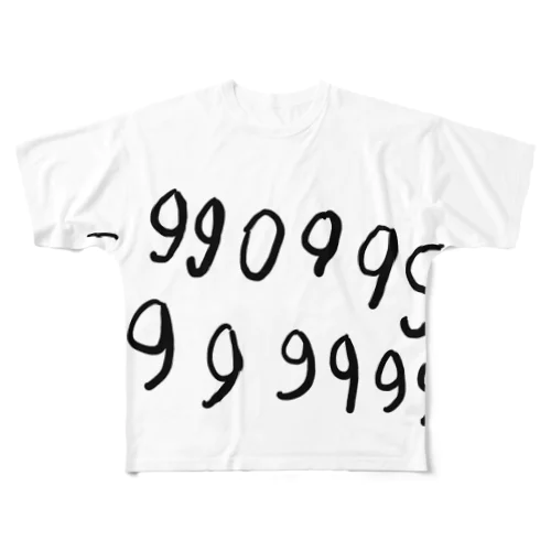 -990999999999 フルグラフィックTシャツ