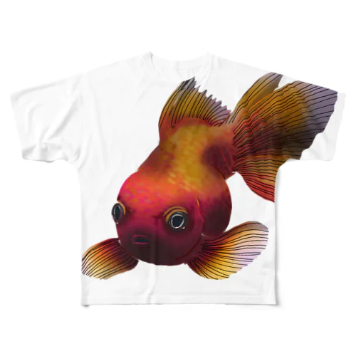 憎悪金魚 フルグラフィックTシャツ