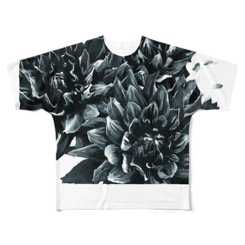 Flower_Daria フルグラフィックTシャツ