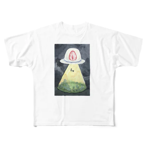 いちご大福UFO All-Over Print T-Shirt