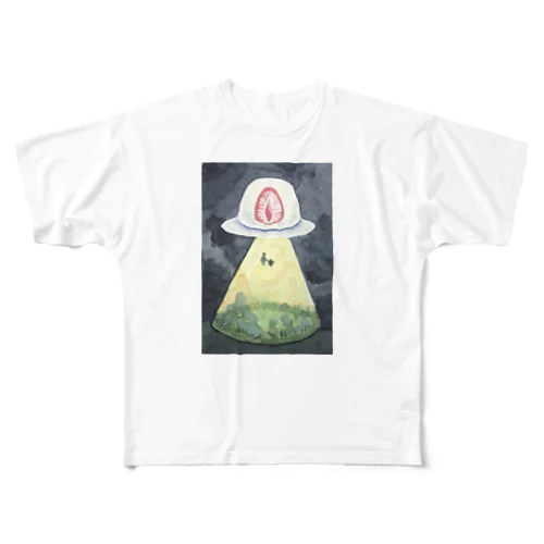 いちご大福UFO フルグラフィックTシャツ