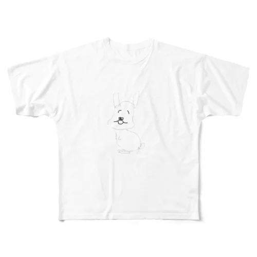 ほっきょくうさぎくん フルグラフィックTシャツ