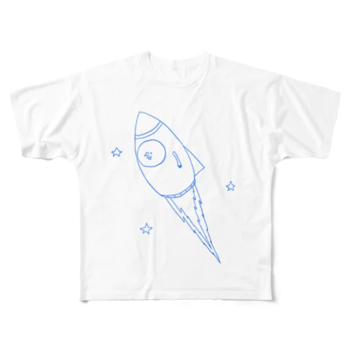 ロケットマン フルグラフィックTシャツ