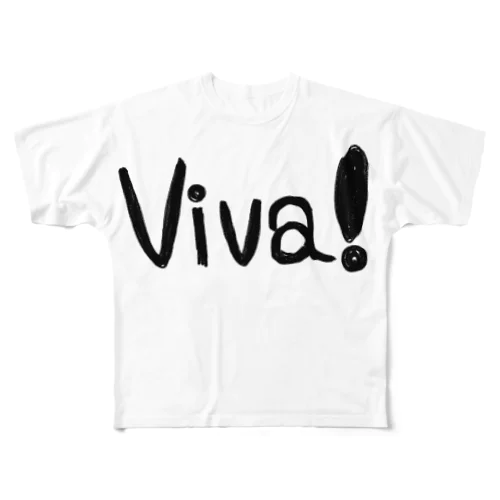 wo,co. viva! All-Over Print T-Shirt