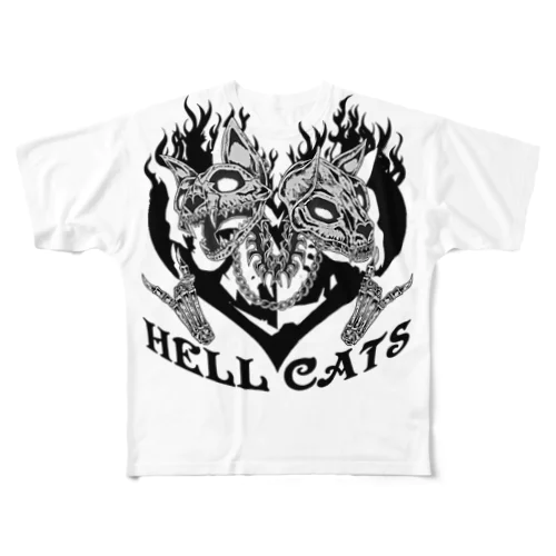 HELL CATS フルグラフィックTシャツ