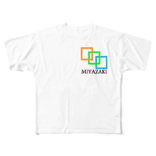 mIyazakI(宮崎) フルグラフィックTシャツ