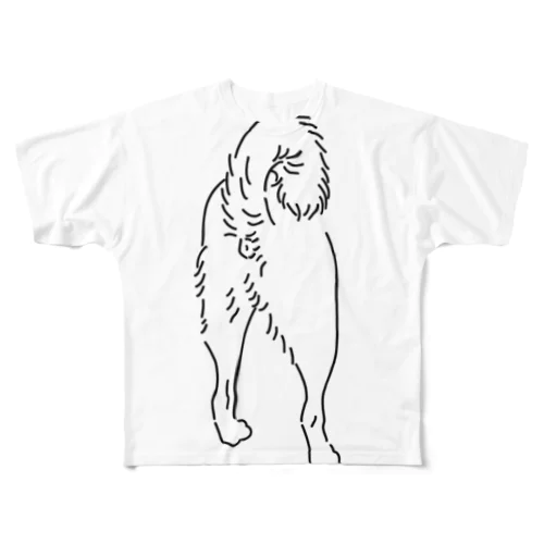 柴犬KOUMON フルグラフィックTシャツ