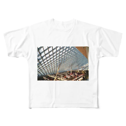 Seattle Central Library (シアトル公立中央図書館) All-Over Print T-Shirt