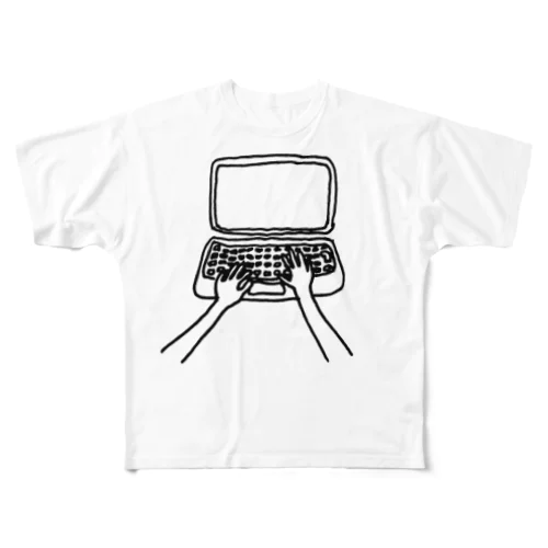 Telework 1 フルグラフィックTシャツ