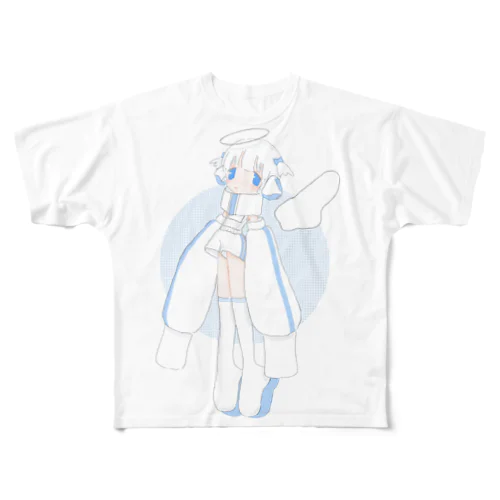 ハーフツイン天使ちゃん フルグラフィックTシャツ