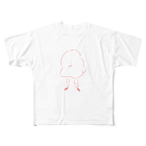 すこやかなふわお All-Over Print T-Shirt
