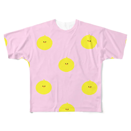 ピヨコ フルグラフィックTシャツ