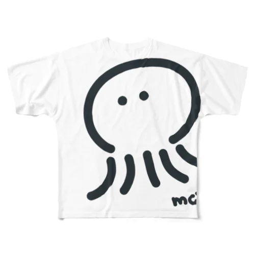 　くらげくん All-Over Print T-Shirt