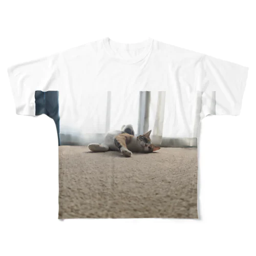 猫のいる生活 All-Over Print T-Shirt