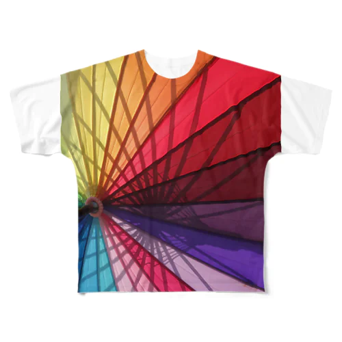 Colorful Umbrella All-Over Print T-Shirt
