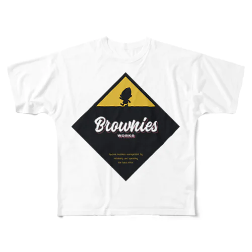 Brownies Worksプレート All-Over Print T-Shirt