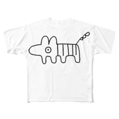 日本のしまうまTシャツ All-Over Print T-Shirt
