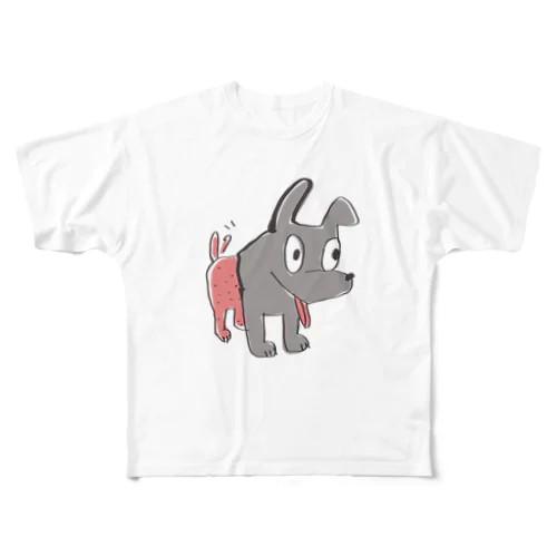 夏狩りの犬 All-Over Print T-Shirt