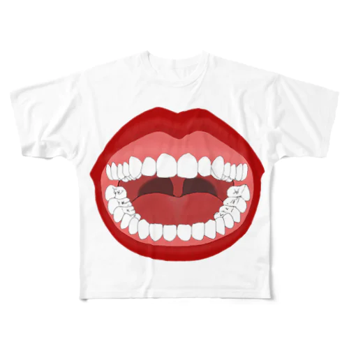 mouth to F××K フルグラフィックTシャツ