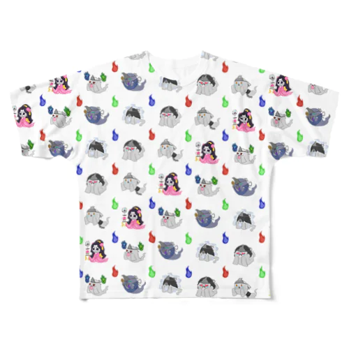 ゾワゾワ和ゆーれい All-Over Print T-Shirt