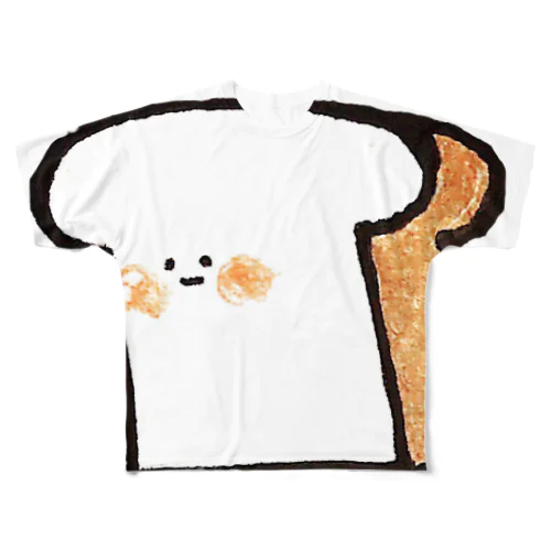 食パン。 フルグラフィックTシャツ