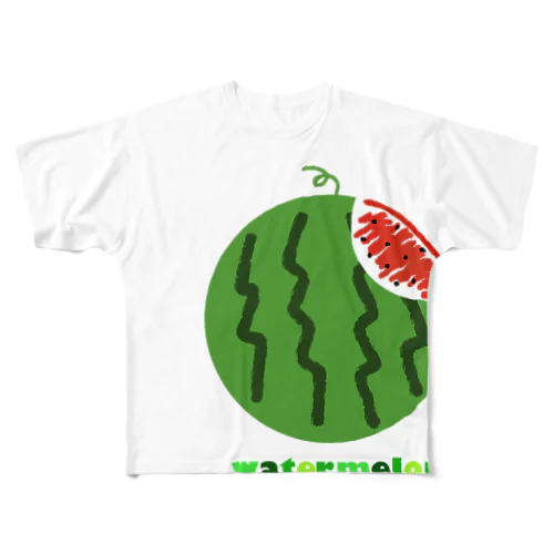 watermelon フルグラフィックTシャツ