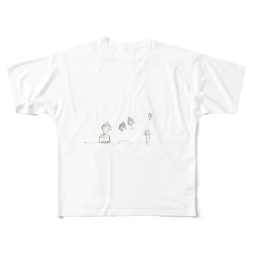 どんぐりぐるぐる All-Over Print T-Shirt