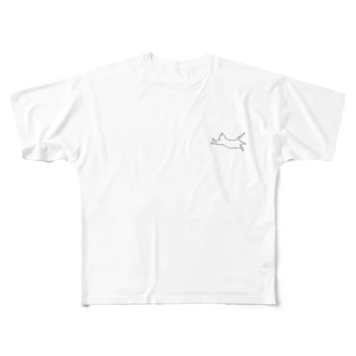 flying cat All-Over Print T-Shirt