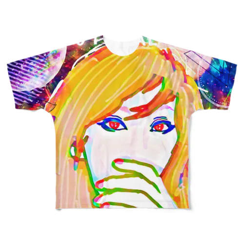 なやT❹-mascot girl- All-Over Print T-Shirt