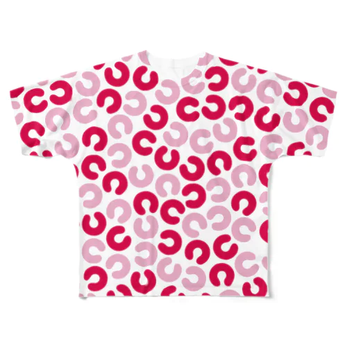 ノウト全面ロゴ（赤） All-Over Print T-Shirt