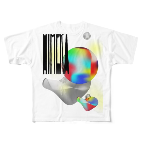 HIMEKAロゴ All-Over Print T-Shirt