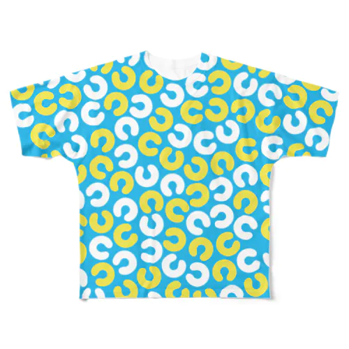 ノウト全面ロゴ（ブルー） All-Over Print T-Shirt