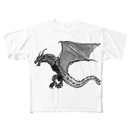 ドラゴン フルグラフィックTシャツ