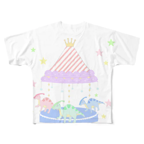 ゆめかわきょうりゅう(パラサウロロフス) フルグラフィックTシャツ