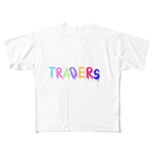 traders レインボー フルグラフィックTシャツ