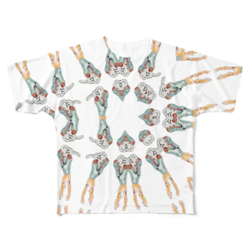 HEEL BOOTS MONSTER All-Over Print T-Shirt