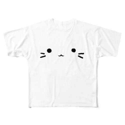 猫にゃー フルグラフィックTシャツ