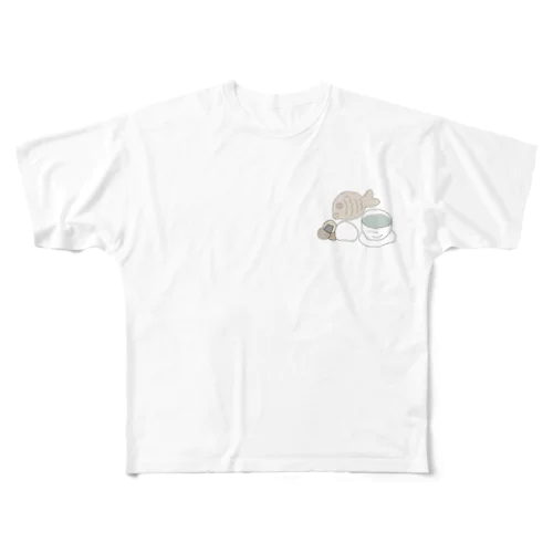 和菓子をどうぞ。 All-Over Print T-Shirt