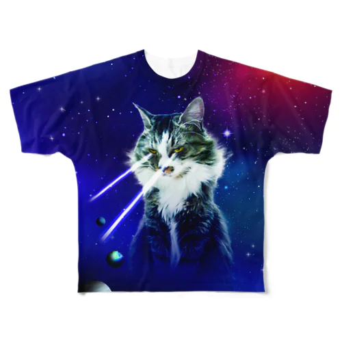 ミームなうちの猫 All-Over Print T-Shirt