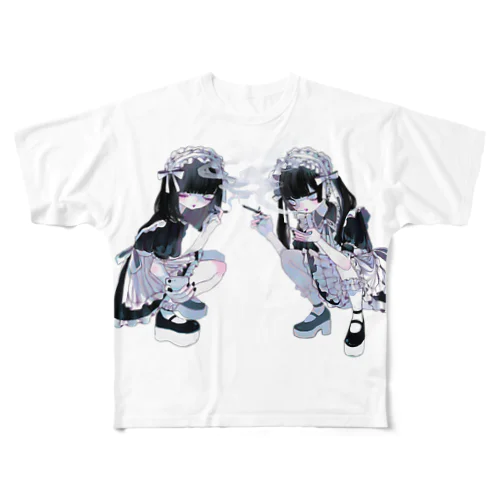 勤務態度がお上品なメイド All-Over Print T-Shirt