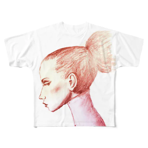 Sideface All-Over Print T-Shirt