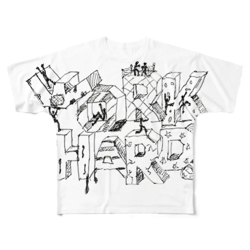 WorkHard All-Over Print T-Shirt