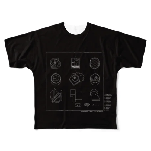 お寿司図面T All-Over Print T-Shirt