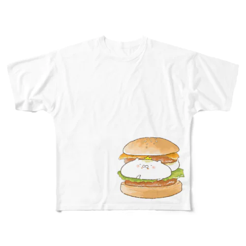 ぷぅ王子　ビッグぷぅバーガー(単品) All-Over Print T-Shirt