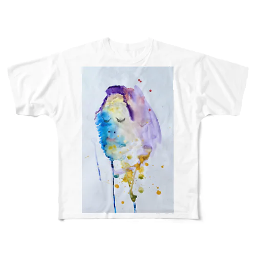 魂っ子ちゃん All-Over Print T-Shirt