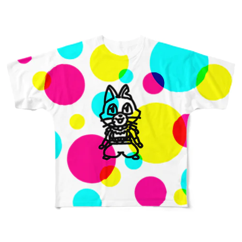 CMYKキャットC All-Over Print T-Shirt