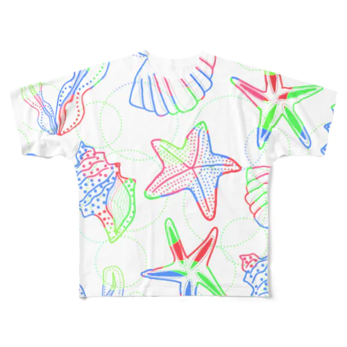 shells(RGB)両面プリント All-Over Print T-Shirt