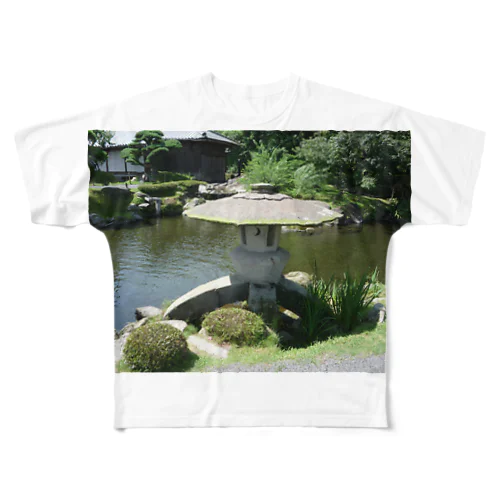仙巌園の石灯籠 フルグラフィックTシャツ