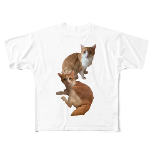 ムムさん&メメちゃん 兄妹（ど真ん中） All-Over Print T-Shirt